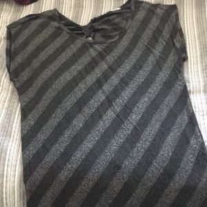 Grey stripped top